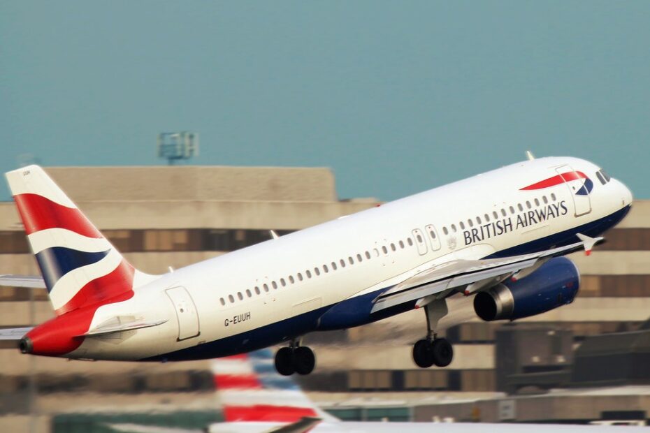 British Airways plane taking off