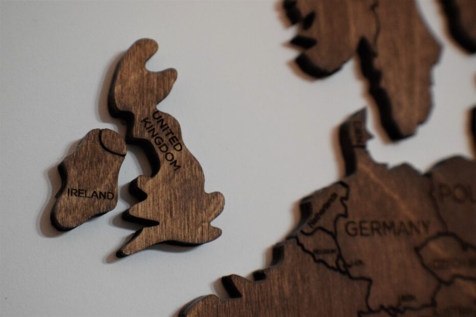 Wooden map of Europe