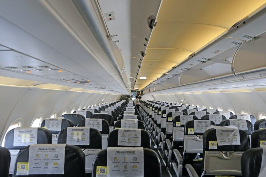 Seats on a commercial aircraft